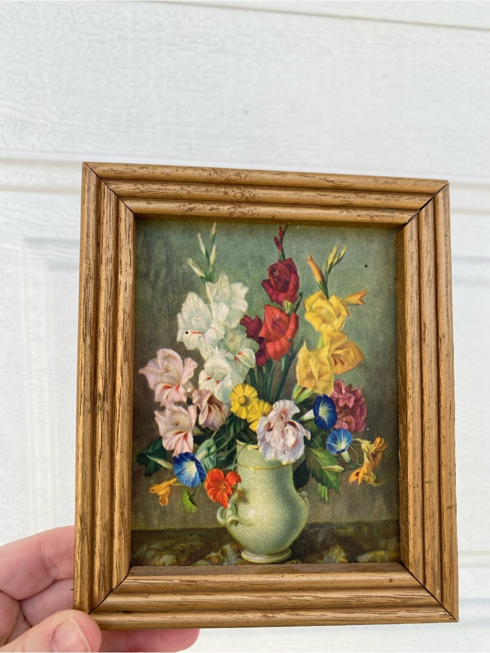 Small Vintage Framed Floral Art